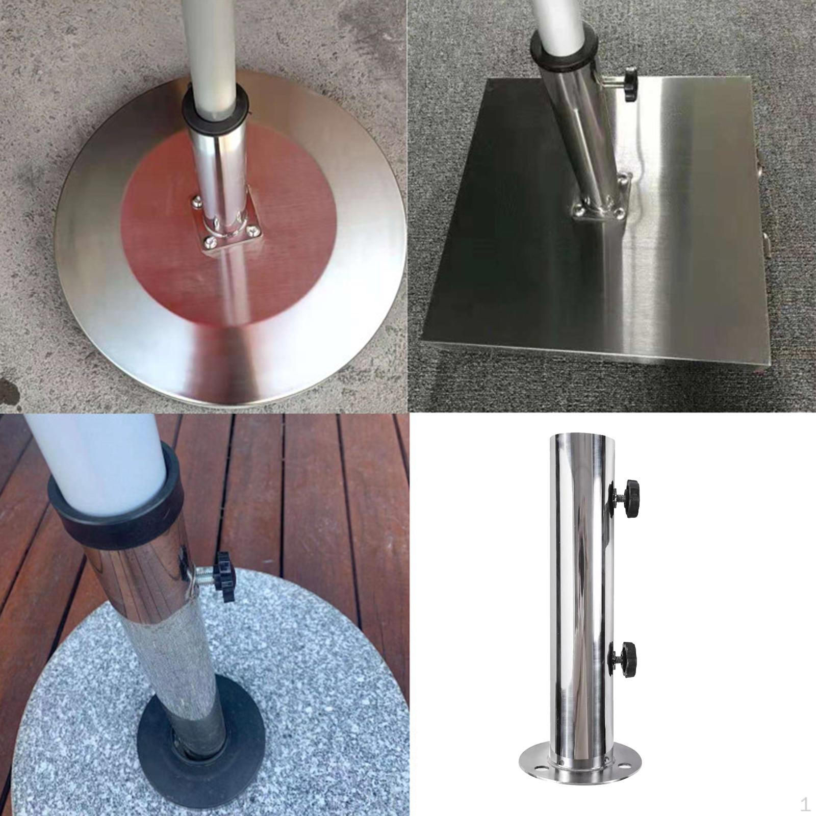 Deck Umbrella Base Stand Mount Sun Shelter Replacement Parasol Clamp
