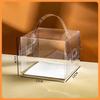 10piece Transparent Handheld Cake Box 2-inch 3-inch Square Pastry And Puff Packaging Boxs Dessert Baking Pastry Mini Portable Bo