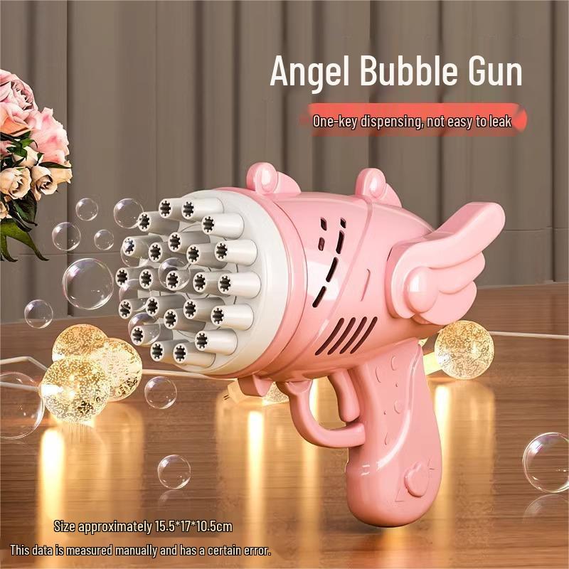 

32-дырочный пистолет с пузырями: Самая горячая игрушка для выдувания пузырей 2024 года, замеченная в Douyin