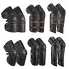 Winter Electric Motorcycle Knee Guards Riding Waterproof Cold Collision Resistant Warm PU Windproof Thickened Leg and Knee Guard