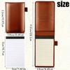 1pc Mini Pocket Notepad Holder Set Included Mini Pocket Notepad Holder with 50 Lined Sheets