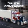 Brick Joy Transportation Truck Series: Semi-Trailer Car Building Blocks for Boys - Small Particle Assembly Toy