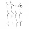 Fly Fishing Rod Guides Set Hard Guides And Tip Ring Hook Keeper For Rod Repair