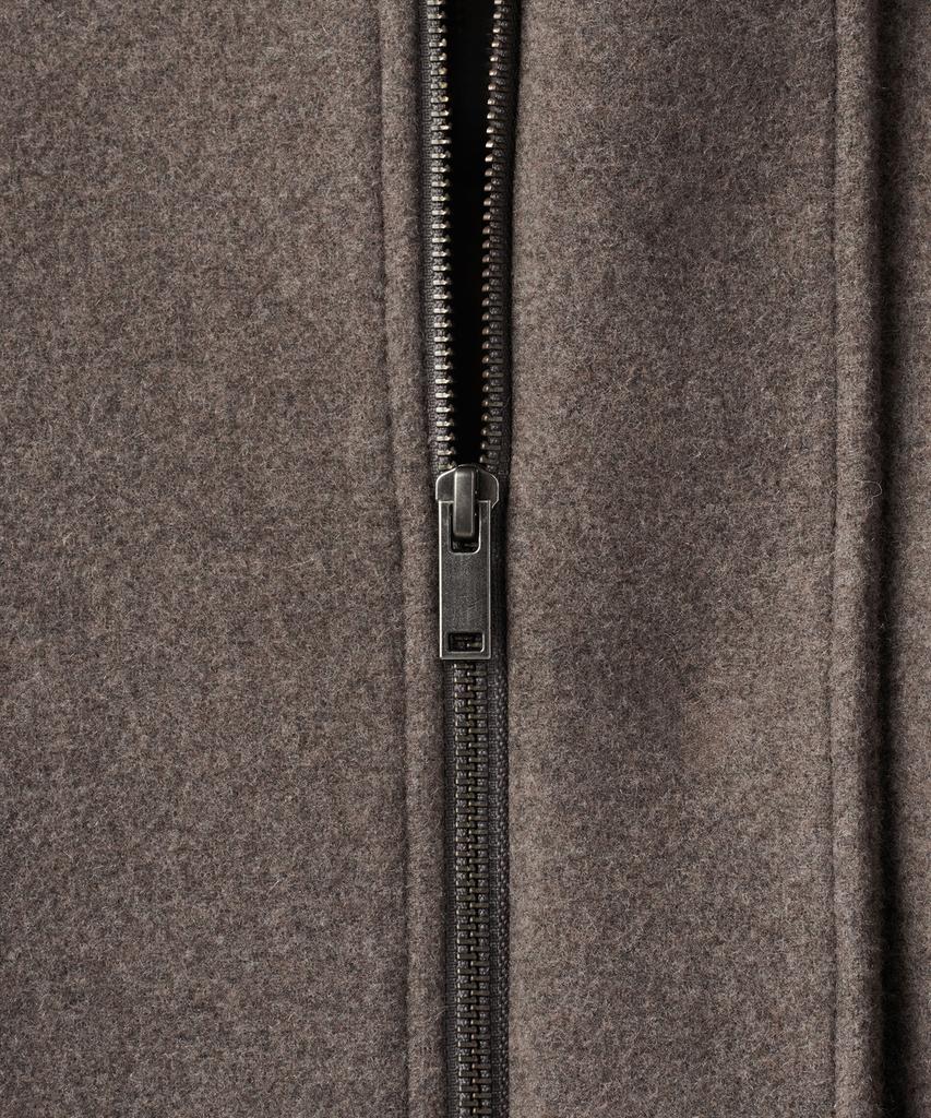 Musinsa Standard Cashmere Blend Oversized Minimal Blouson Jacket [Taupe]