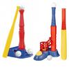 T-Ball Set for Kids Ball Launcher T Ball Stand Baseball Bat And 6 Baseballs Set Toddlers Outdoor Toys for Boys Girls