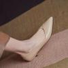 Fashion commuter comfortable versatile single shoes 2025 spring and summer new French temperament pointed head shallow mouth thin heel single sho