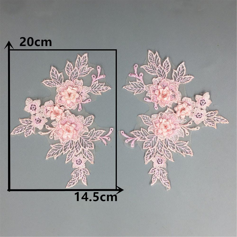 

Мода Кружево Сетка Кружево Трехмерная Полая Вышивка Цветы Сделай Сам Одежда Вырез Цветы Декорация Вышивка Узор Style 2287 (1 pair)