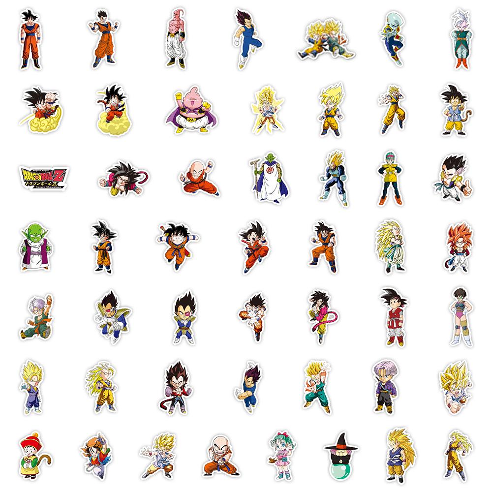 10/30/50/100pcs Dragon Ball Anime Son Goku Stickers Cool Graffiti Decals Skateboard Guitar Phone Helmet Cartoon Sticker Toy Gift