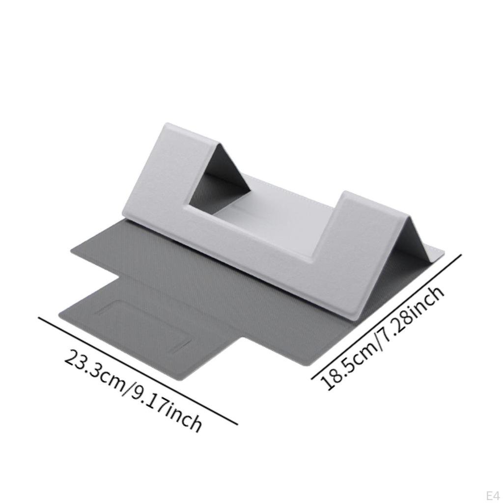 Portable PU Laptop Folding Stand Adjustable Anti Slip 5kg Load Bearing Stable Triangular Structure