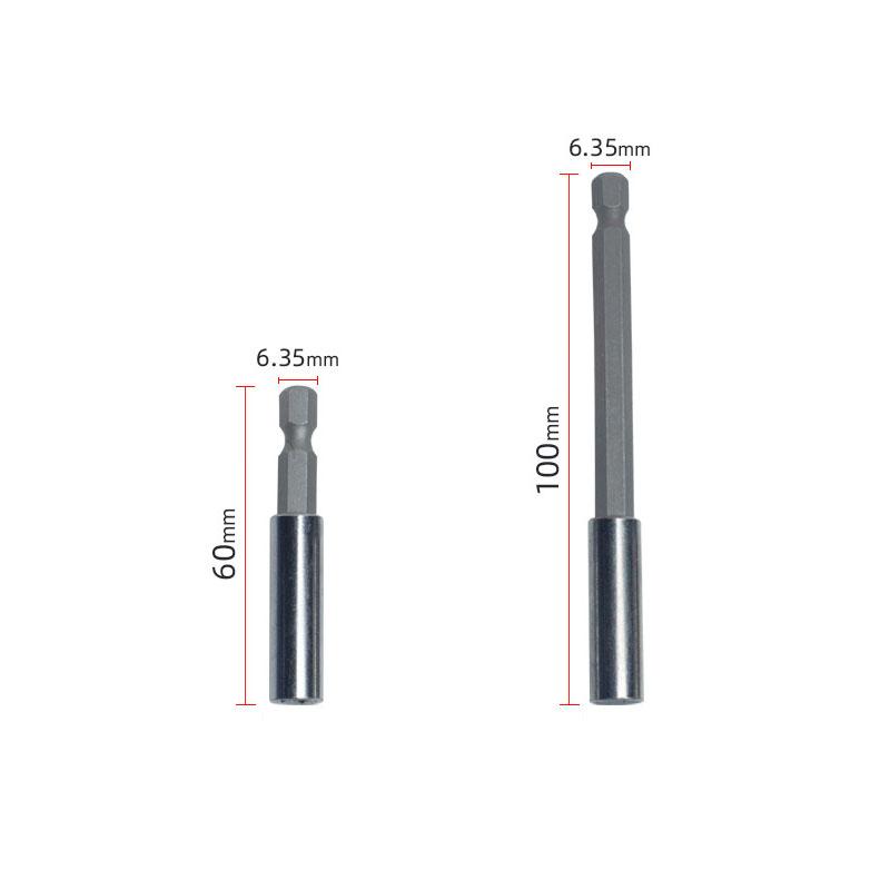 10pcs Steel Magnetic Screwdriver Bit Holder Set Quick Release Extension Rods With 1/4" Hex Shank For Electric Drill Screwdriver