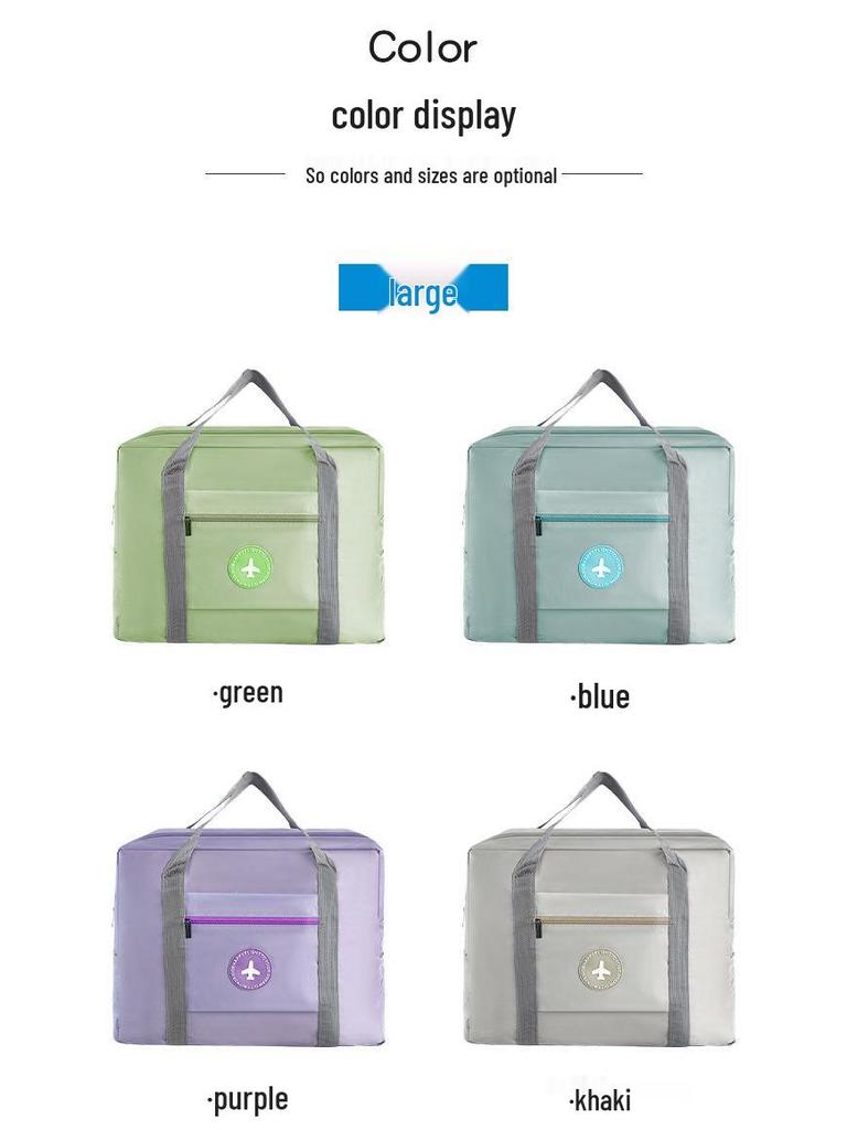 Large Capacity Foldable Women's Trolley Bag for Travel & Storage