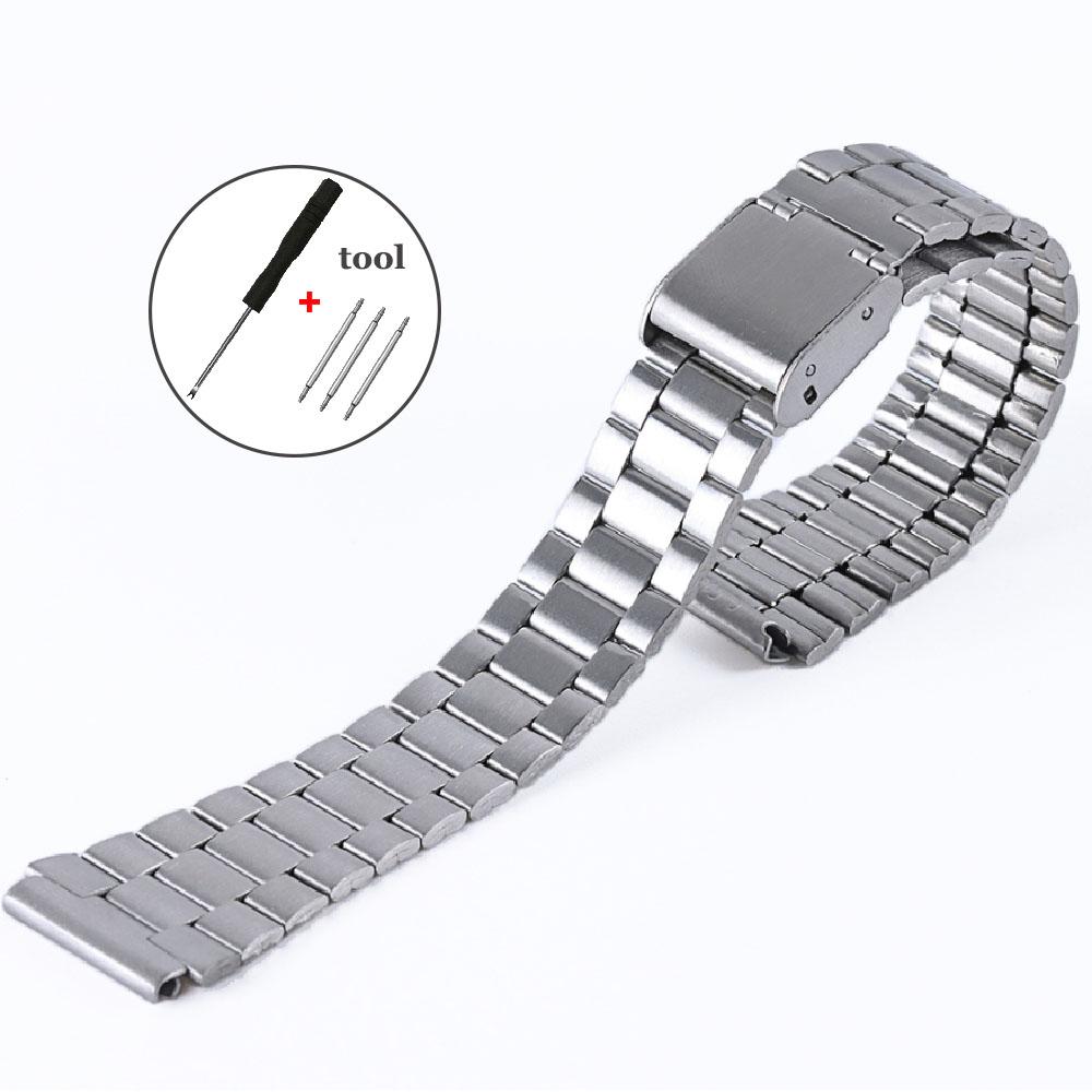 

Ремешок 18 мм для Casio F-91W Золотой Браслет из нержавеющей стали для SGW400 F84 F105/108/A158W/168 AE1200/1300 Стальной наручный браслет 18mm серебряный