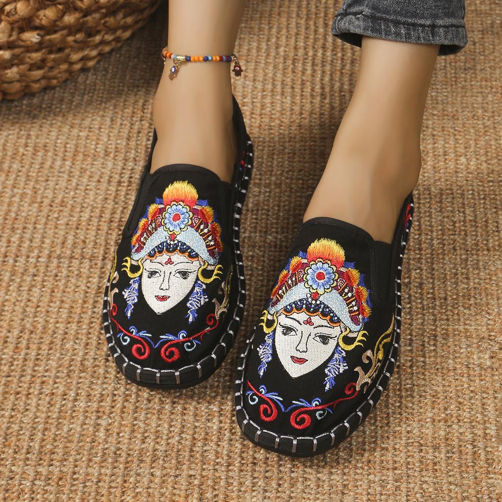 Fashion Fashion Designer Women's Flat Loafers Casual Cotton Comfortable Ladies Flat Shoes Slip-on Shoes Mujer De Pisos  Lolita Shoes