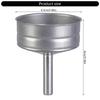 Professional Coffee Funnel Durable Stainless Steel Coffee Funnel Accessory Fit Most 6 Cup Espressos Maker