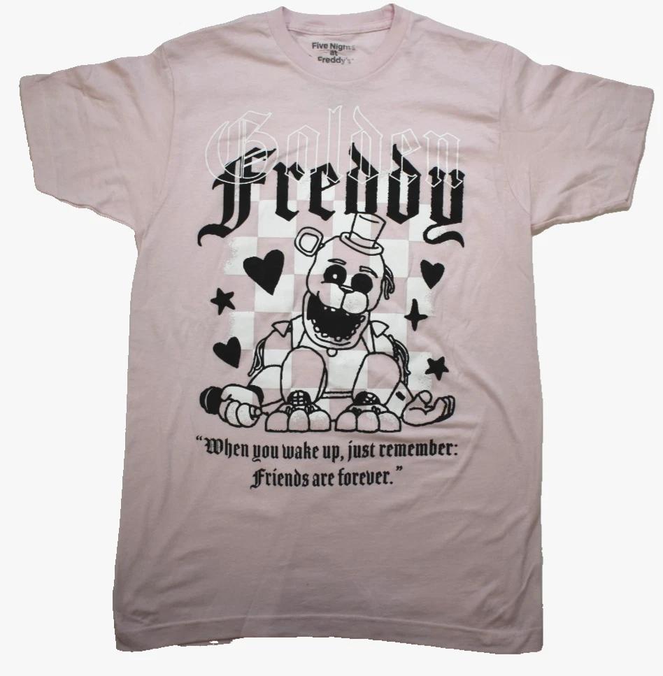 

Five Nights At Freddy s Pink Checker Freddy Fazbear Adult Shirt New S, L, XL XL