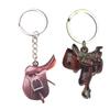 Colorful Saddles Pendant Keychain Acrylic Key Rings Accessory Handmade Keyring Bag Decoration Unique Gifts for Women