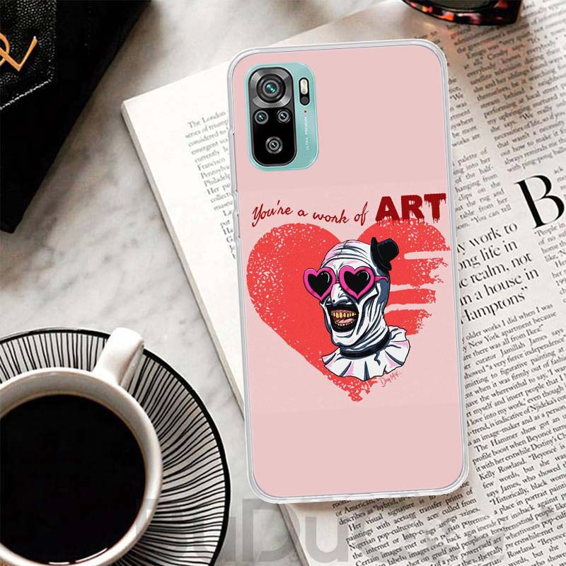 Horror Movie Terrifier Cover For Xiaomi Redmi Note 10 9S 9 8T 8 Pro 7 5 Mi 9T 10T 11T 12T 11 12 Lite 12X A3 A2 A1 Print Coque