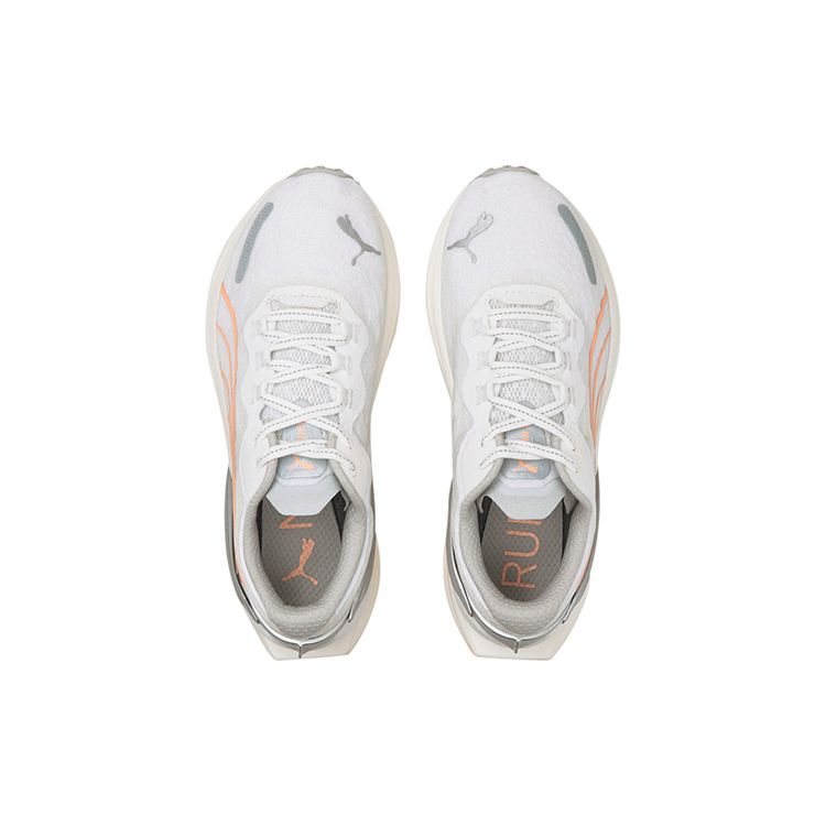 Puma Run XX Nitro Wildwash Womens White Silver Orange 376261-01