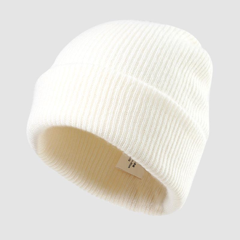 100% Cashmere Autumn Winter Warm Cycling Skull Cap Party Thick Travel and Shopping Beanie Hat for Women
