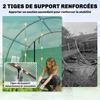 Tunnel Greenhouse, 12 M2, 295 X 400 X 200 Cm, 2 Doors, 8 Windows, PE Cover, Green