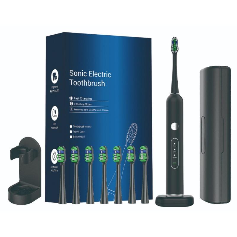 Electric Toothbrush English Neutral Acoustic Wave Scanning Wireless Replaceable Brush Head