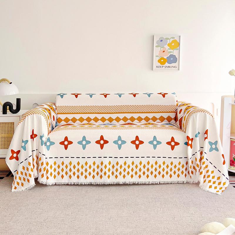 

печатное полотенце для дивана шенилл защитные чехлы для дивана 1/2/3/4 сиденья чехлы для дивана чехол для дивана 180X130cm