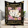Mom's Gratitude And Love Blanket Suitable for Sofas,travel, Living Rooms Also a Good Gift for Friends and Family Suitable for All Seasons.