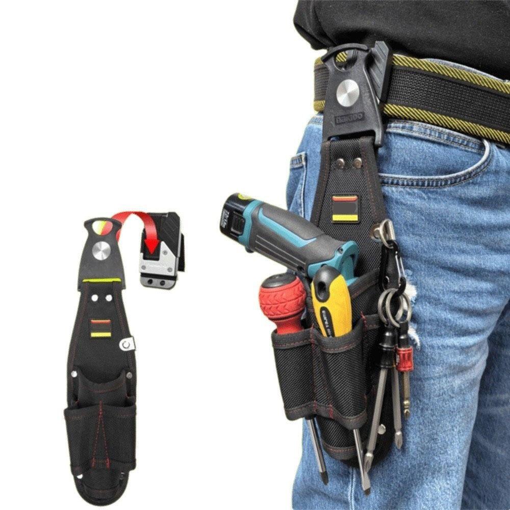 Bolsa Impermeable para Almacenamiento de Herramientas de Electricista, Bolsa Removible para Clavos, Bolsa de Cintura para Herramientas de Nailon, Bolsa para Piezas