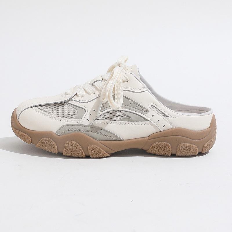 

Женские 2025 сумка для верхней одежды из мягкой кожи голова дракона толстая подошва универсальная сетка без каблука обувь Форреста Гампа 40 абрикосовый