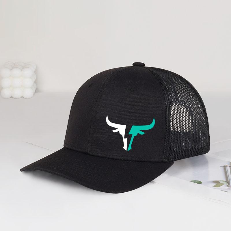 Bulls Logo Printed Mesh Cap Lightweight, Breathable, Adjustable Sun Hat Unisex Fishing Hat & Casual Cap Stylish Fashion Item