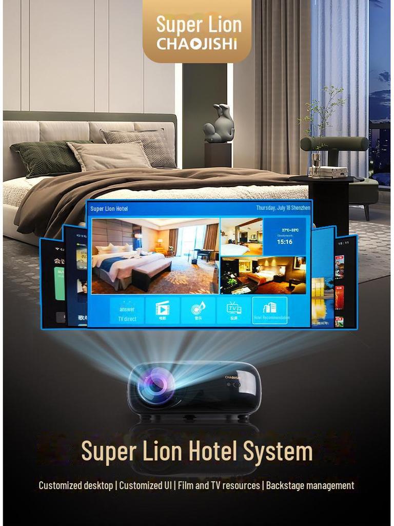 2025 Ultra-Clear 4K Auto-Focus Projector for Home Theater and Bedroom