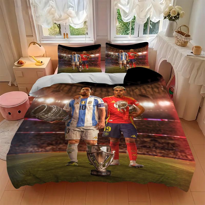 3Pcs Champions Celebration Bedding Sets For All Sizes New 3D Printed Bed Cover Comforter Duvet Cover Pillowcase Bedroom Decoration