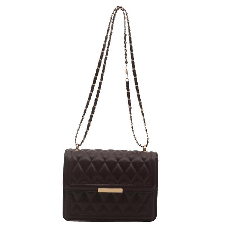 Nischendesign Rautenketten-Tasche Damen 2025 Herbst neue hochwertige Tasche Damen Schulter Umhänge kleine quadratische Tasche