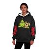 Women's Casual Fashion Plus Velvet Thickened Christmas Print Hooded Sweatshirt
