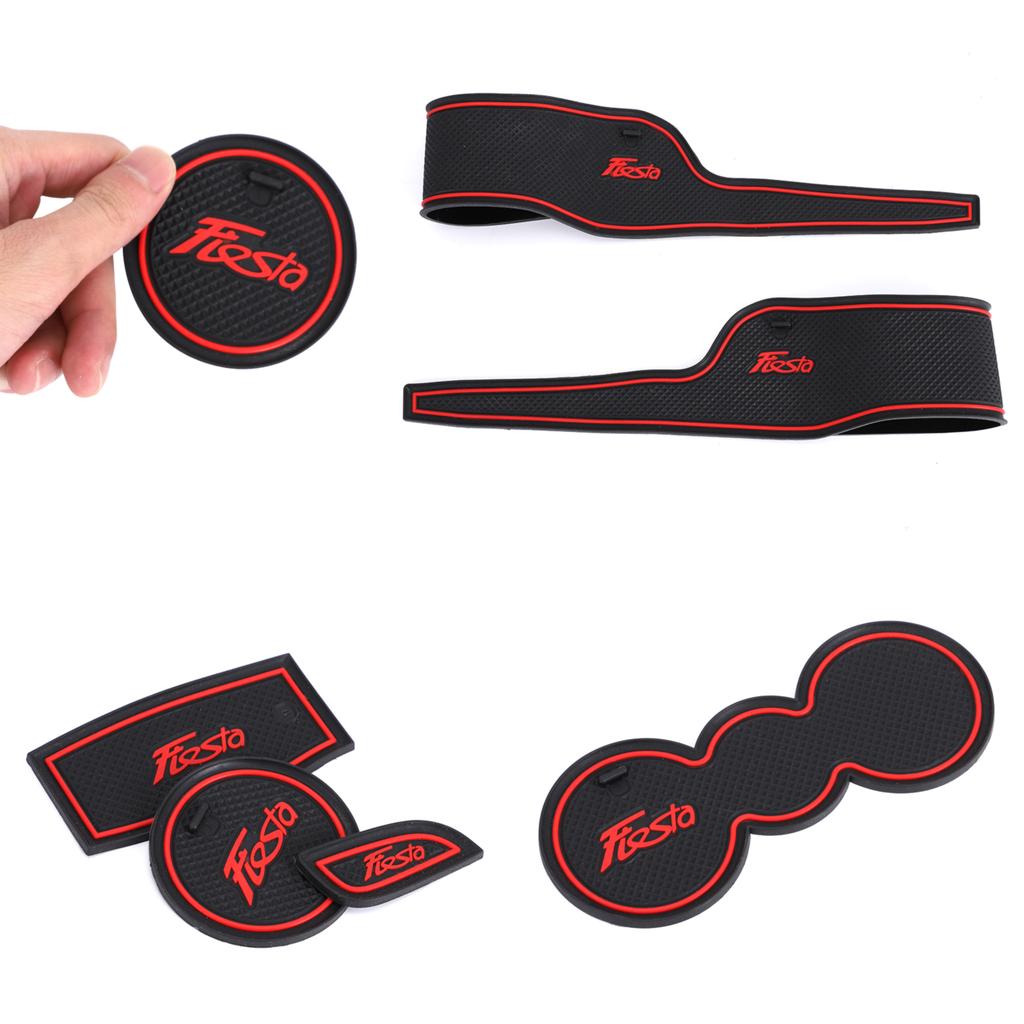Auto Door Groove Pad Car Dust-proof Gate Slot Cushions Car Interior Dcoration Mat for Ford Fiesta 2009-2014