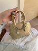 New niche design high-end champagne thousand gold rivets portable shell small bag fashionable single shoulder oblique span bag