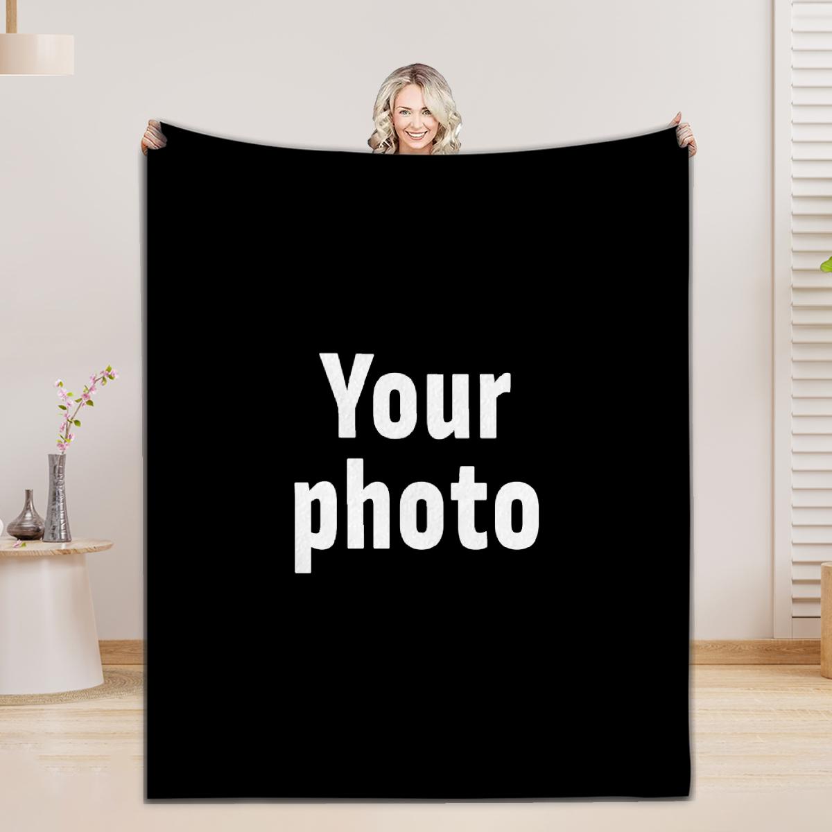 

2026 Custom Photo Flannel Blanket 3D Printed Soft Blanket For Home Camping Nap Leisure Blankets Christmas Gifts For Home Decor 75x100cm