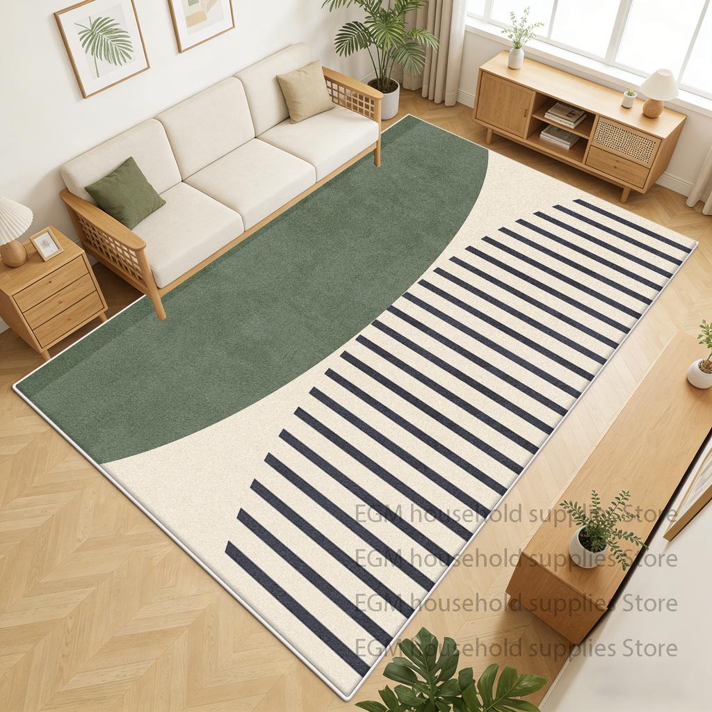 Modern Luxury Carpet Simple Living Room Decoration Large Size Rug Non-slip Bedroom Office Lounge Short Velvet Floor Mat Washable