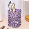 Fashion Women Sparkling Makeup Brush Bucket Cosmetic Storage Pen Box Makeup Brush Container Home Storage Box