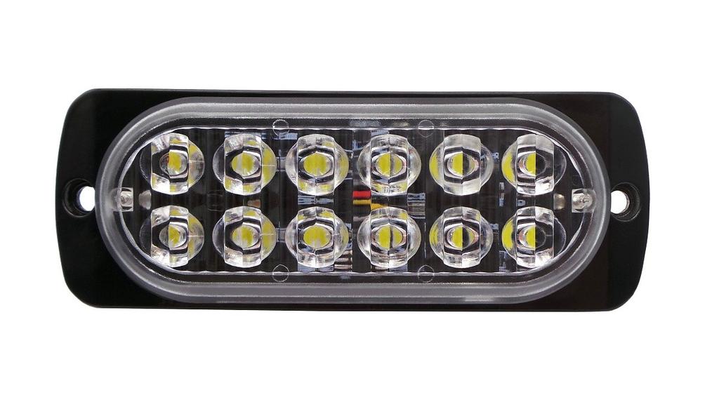 Rücklicht 12 LED stark 12V-24V Farben klein Weiß, Off-Road