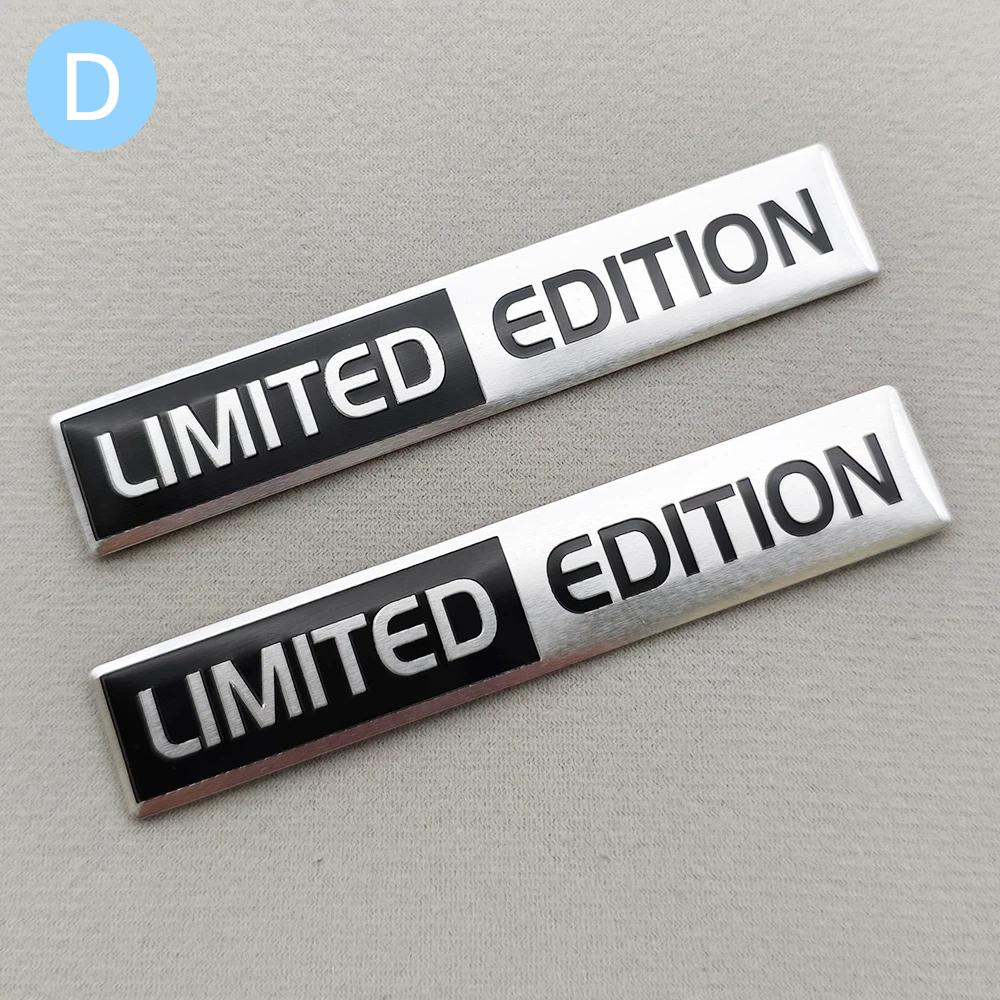 2PCS Metal Aluminium LIMITED EDITION Logo Emblem Car Fender Trunk Badge Decal Car Accessories