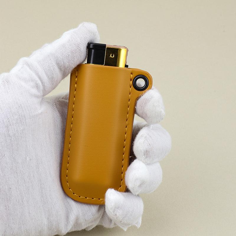 Pu Leather Lighter Case for Mini Bic&cricket Lighters Pouches Sleeve Cover Holder Smoking Cigarette Accessories