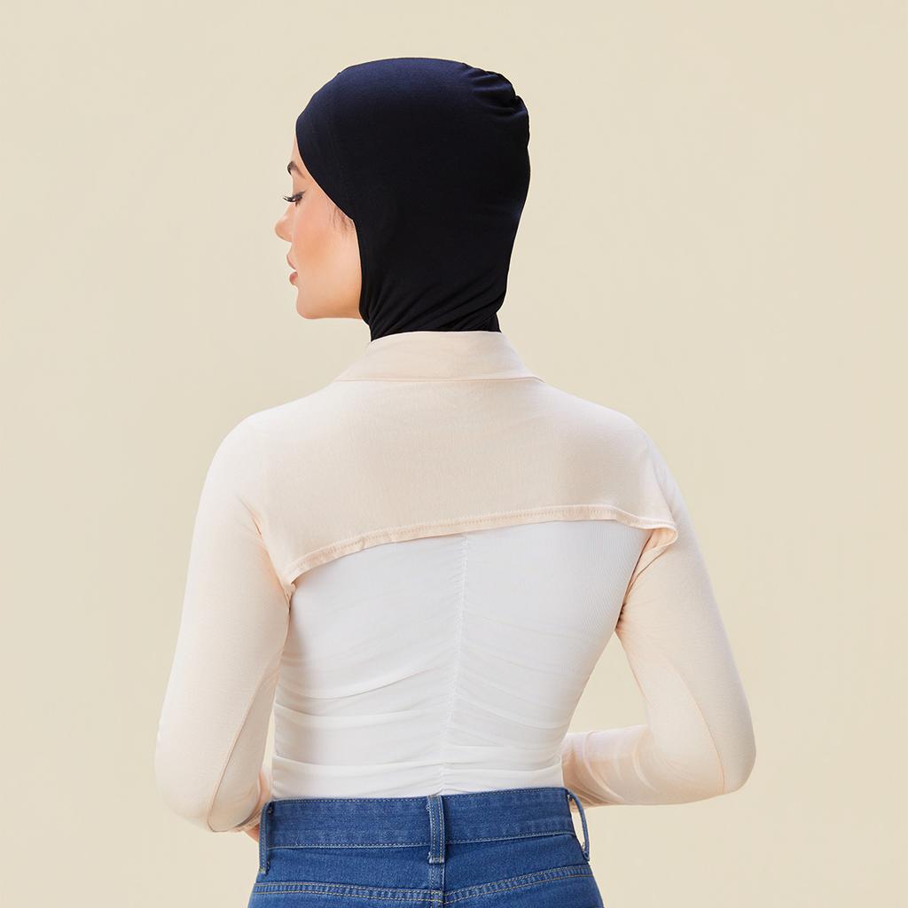 Muslim Soft Modal Oversleeves Islamic Elastic Arm Cover Shoulder Sleeve Woman Sun Protection Long Arm Sleeves Plain Free Size