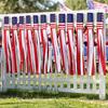 Amerikanische Flaggen-Windsock mit LED-Lichtern, große rot-weiß-blaue patriotische Windsocke für den 4. Juli, Memorial Day, Garten, Außenbereich