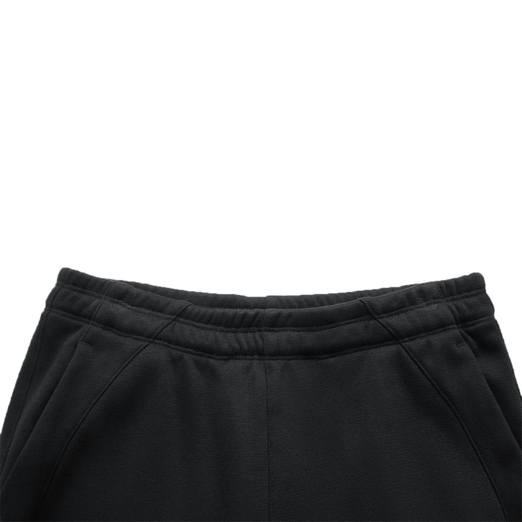 Li Ning Fitness Series Solid Color Mid Waist Comfortable Fleece Breathable Straight Leg Knitted Sports Pants Women Bottoms Black AKLU594-1