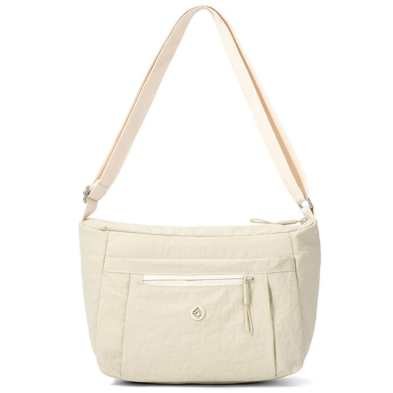 

Women s Bag Waterproof Nylon Bag Large Capacity Shoulder Crossbody Bag бежевий