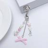 Fashion Star Bowknot Butterfly Hanging Pendant Sweet Phone Strap Bag Decoration Portable Hanging Lanyard for Girls Women