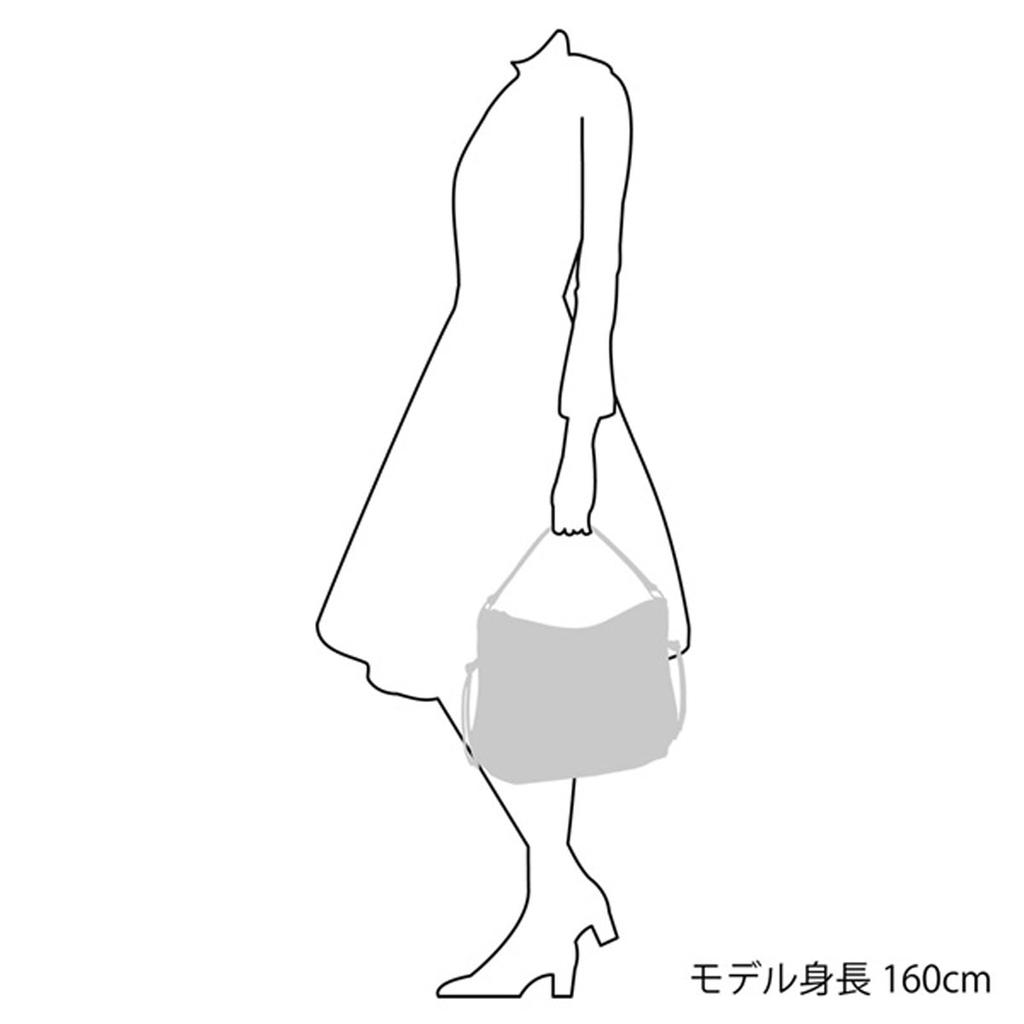 Shrink Material Handbag That Makes Scratches Less Noticeable Beige Stitch 15521 [Kitamura] 2-way Y-1328 Women's Black/Sand [Black]