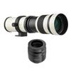 Camera MF Super Telephoto Zoom Lens F/8.316 420800mm T2 Mount with RFmount Adapter Ring 1/4