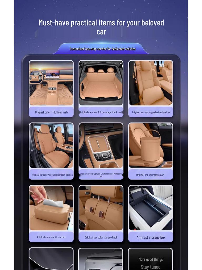 Galaxy Starship 7 TPE2025 Foot Mats for Geely Galaxy EM-i Car Interior Accessories